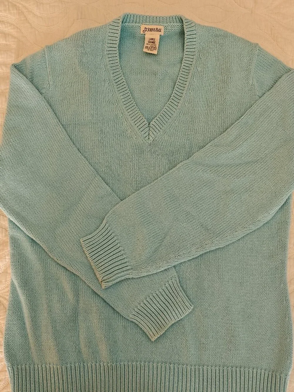 Vintage St. John's Bay 100% Cotton Knit Sweater L
